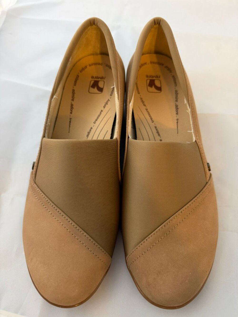 Revere  Women's Naples Loafer  Toffee Nubuck  Size 38 (7 US)  $160 retail    NIB
